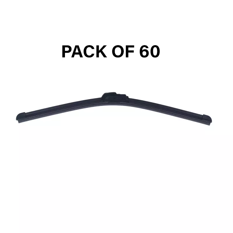 Hiker By Varroc Wiper Blade Frameless (19 inch) 483 mm Smooth & Silent, K354093600 (Pack of 60)