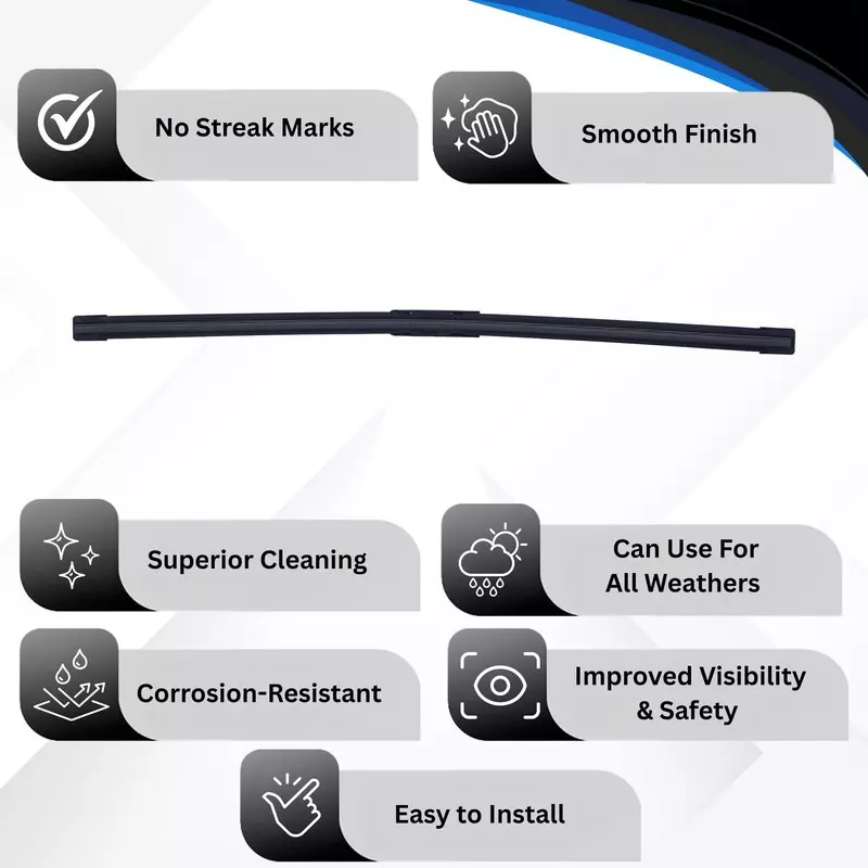 Hiker By Varroc Wiper Blade Frameless (21 inch) 533 mm Smooth & Silent, K354093800