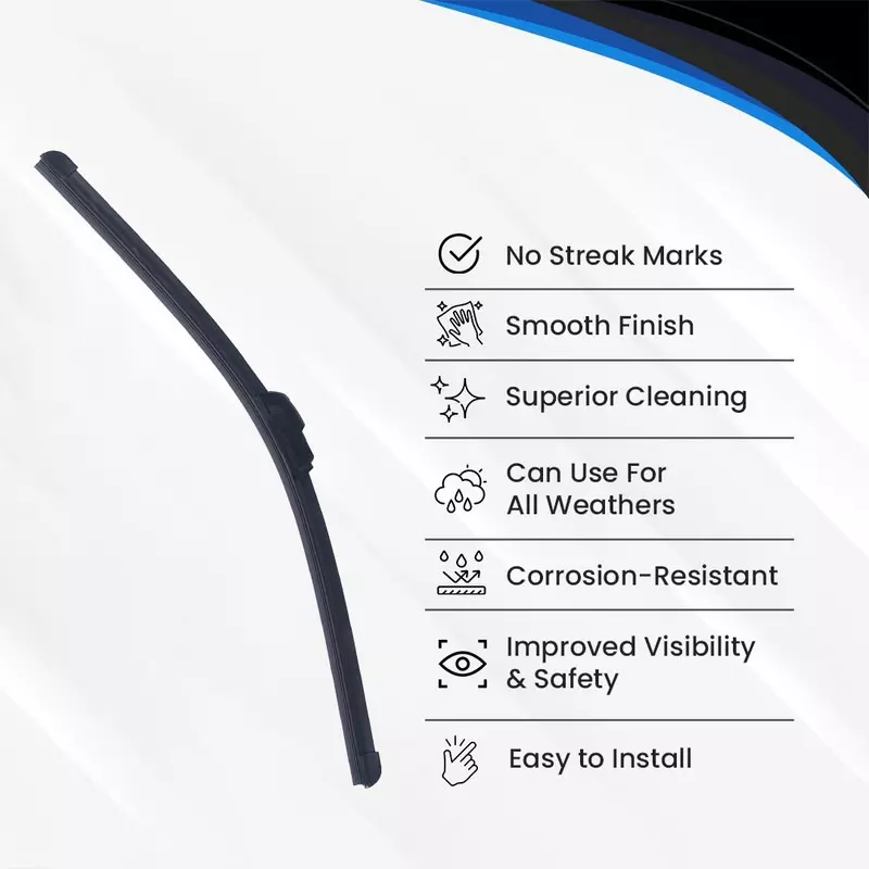 Hiker By Varroc Wiper Blade Frameless (21 inch) 533 mm Smooth & Silent, K354093800