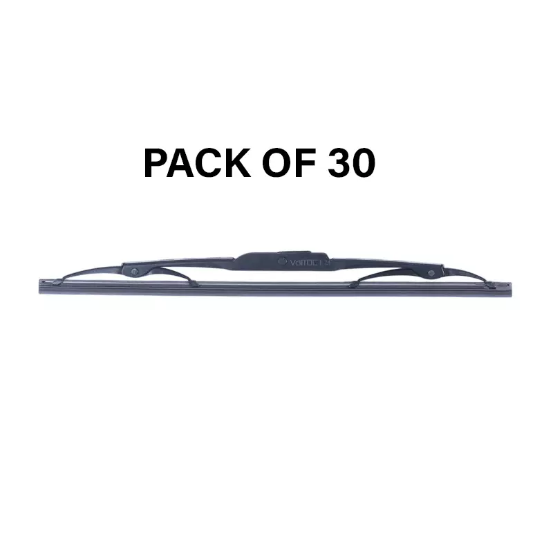Varroc Wiper Blade 9 mm U Hook 14 inch 356 mm Smooth & Silent Cleaning, K353759900 (Pack of 30)