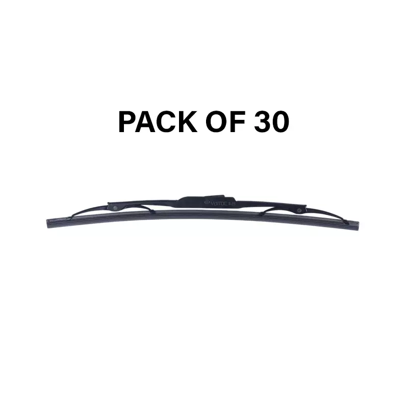 Hiker By Varroc Wiper Blade 9 mm U Hook 15 inch 381 mm Smooth & Silent Cleaning, K353760000 (Pack of 30)