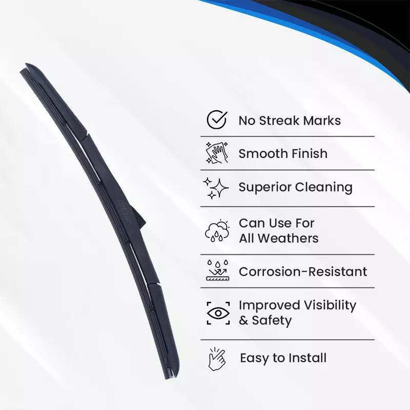Hiker By Varroc Wiper Blade Premium (17 inch) 432 mm Smooth & Silent, K354054000 (Pack of 30)