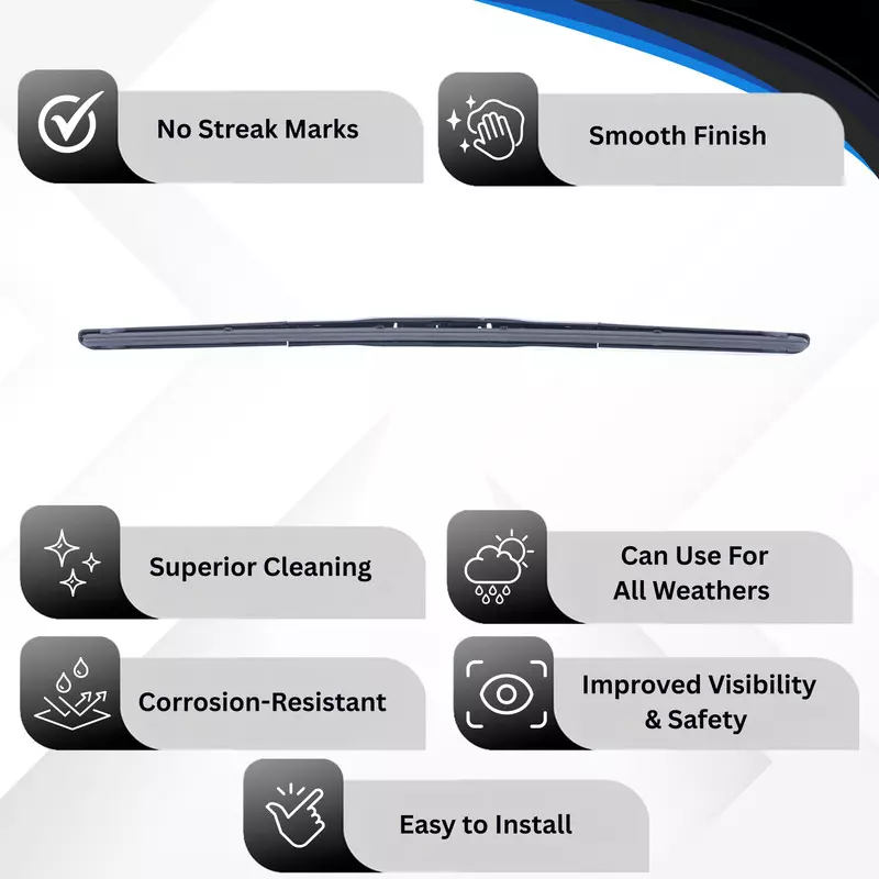 Hiker By Varroc Wiper Blade Premium (20 inch) 508 mm Smooth & Silent, K354054300 (Pack of 30)