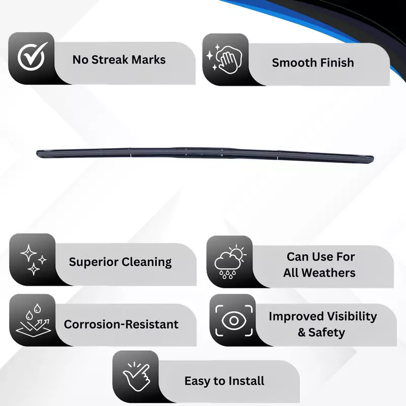 Hiker By Varroc Wiper Blade Premium (24 inch) 610 mm Smooth & Silent, K354054600 (Pack of 30)