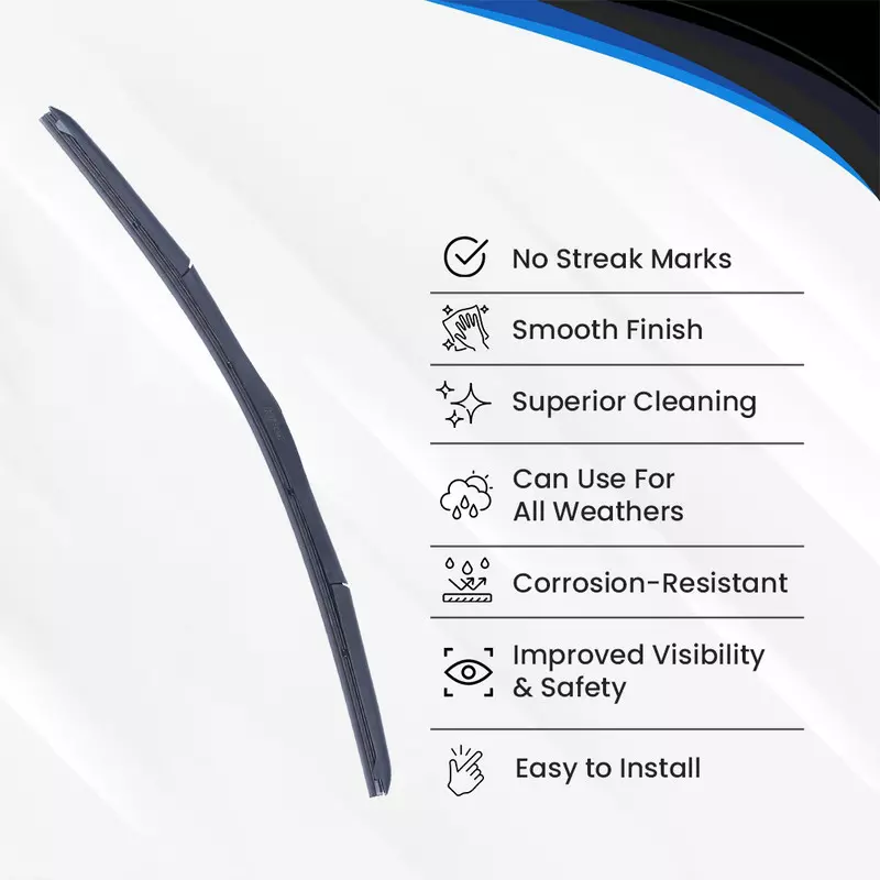 Hiker By Varroc Wiper Blade Premium (24 inch) 610 mm Smooth & Silent, K354054600 (Pack of 30)