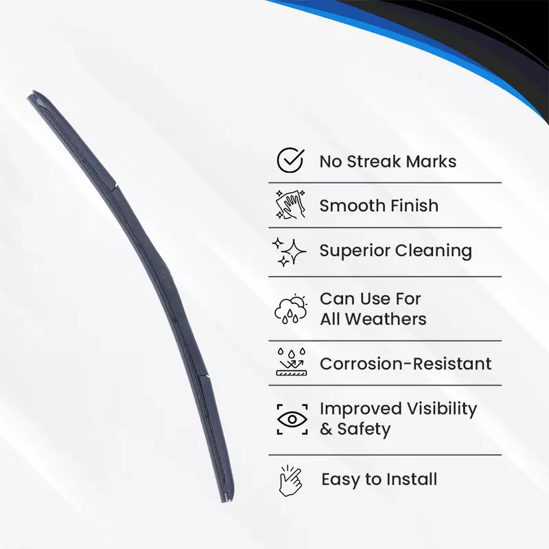 Hiker By Varroc Wiper Blade Premium (24 inch) 610 mm Smooth & Silent, K354054600 (Pack of 30)