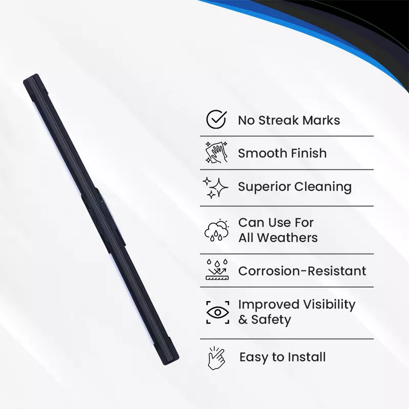 Hiker By Varroc Wiper Blade Frameless (13 inch) 330 mm Smooth & Silent, K354093000 (Pack of 60)