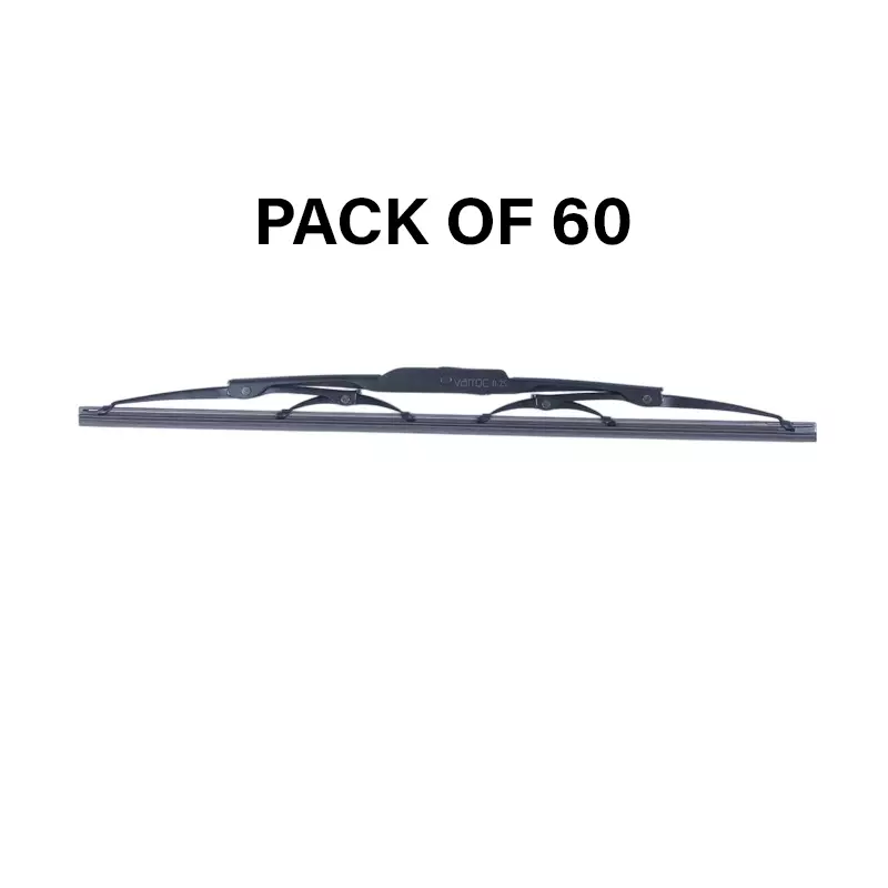 Hiker By Varroc Wiper Blade 9 mm U Hook 16 inch 406 mm Smooth & Silent Cleaning, K353760100 (Pack of 60)