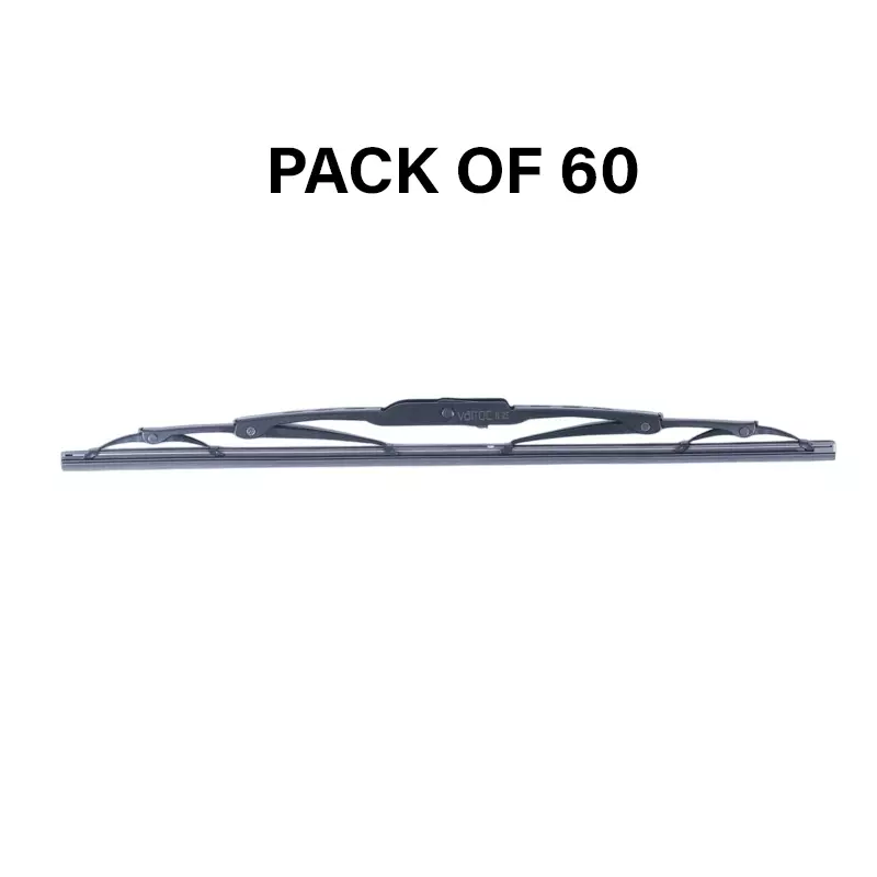Varroc Wiper Blade 9 mm U Hook 17 inch 432 mm Smooth & Silent Cleaning, K353760200 (Pack of 60)