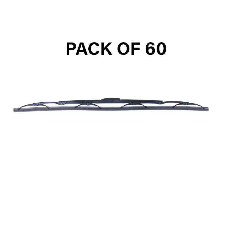 Varroc Wiper Blade 9 mm U Hook 22 inch 559 mm Smooth & Silent Cleaning, K353760700 (Pack of 60)
