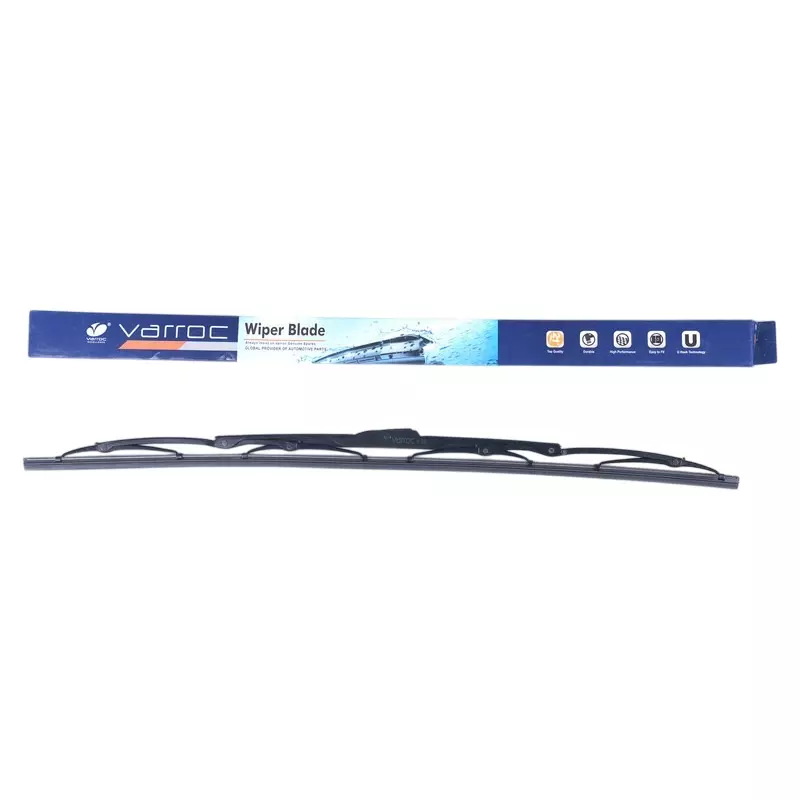 Varroc Wiper Blade 9 mm U Hook 24 inch 610 mm Smooth & Silent Cleaning, K353760800