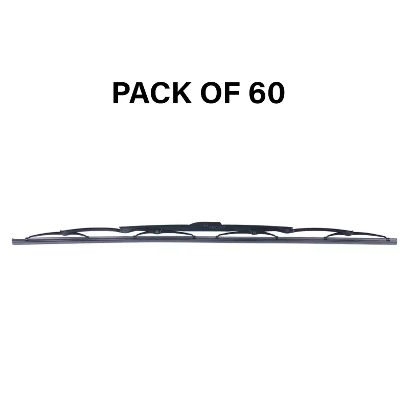 Varroc Wiper Blade 9 mm U Hook 26 inch 660 mm Smooth & Silent Cleaning, K353760900 (Pack of 60)
