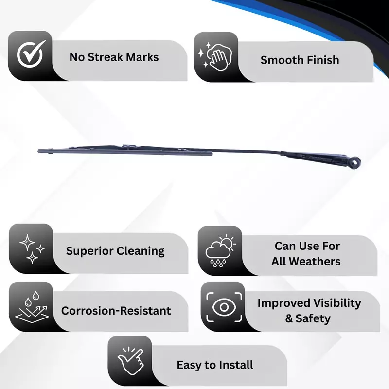 Varroc Wiper Blade with Arm Comp Rre 205 (11 inch) 279 mm Smooth & Silent, K353759300