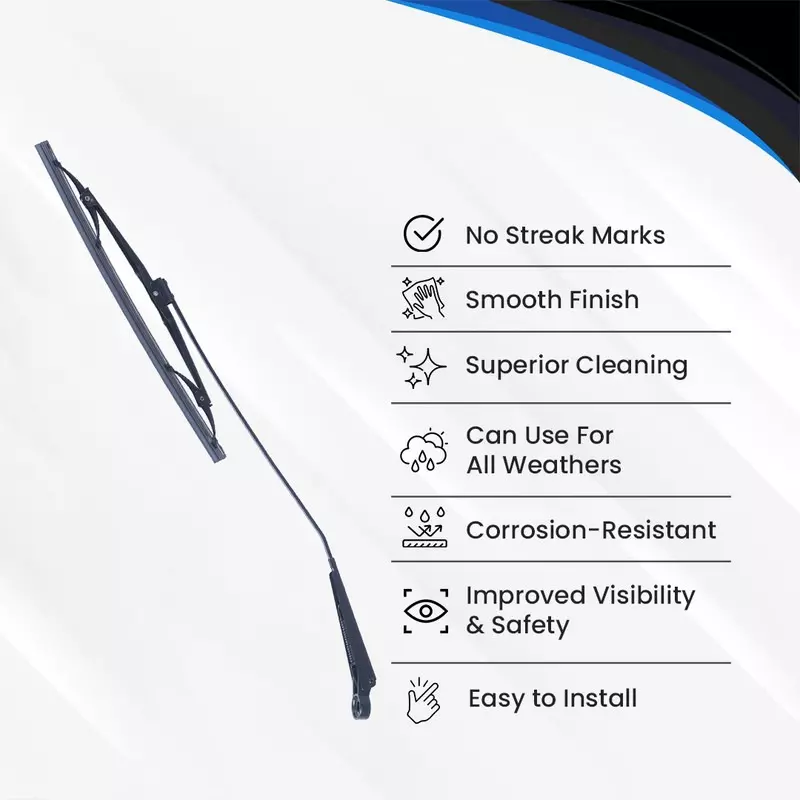 Varroc Wiper Blade with Arm Comp Rre 205 (11 inch) 279 mm Smooth & Silent, K353759300