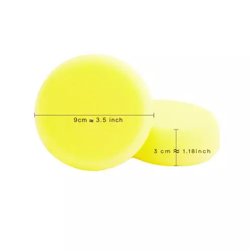 kangaroo-4-pcs-foam-applicator-round-shape-yellow-color-and-reusable-for-car-bike-kitchen-bathroom-walls-windows-more-sponge-4-set
