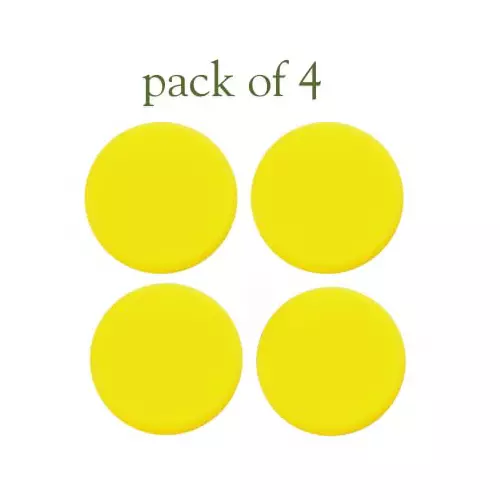 kangaroo-4-pcs-foam-applicator-round-shape-yellow-color-and-reusable-for-car-bike-kitchen-bathroom-walls-windows-more-sponge-4-set