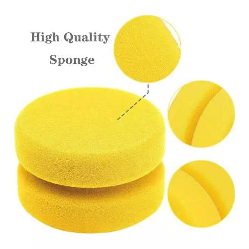 kangaroo-4-pcs-foam-applicator-round-shape-yellow-color-and-reusable-for-car-bike-kitchen-bathroom-walls-windows-more-sponge-4-set