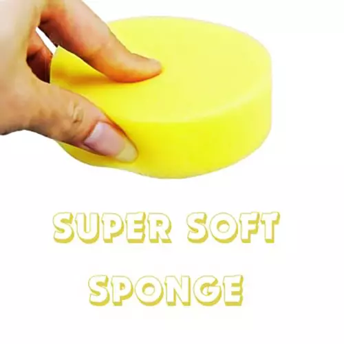 kangaroo-4-pcs-foam-applicator-round-shape-yellow-color-and-reusable-for-car-bike-kitchen-bathroom-walls-windows-more-sponge-4-set