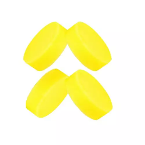 kangaroo-4-pcs-foam-applicator-round-shape-yellow-color-and-reusable-for-car-bike-kitchen-bathroom-walls-windows-more-sponge-4-set