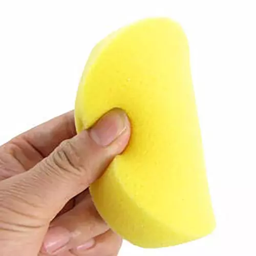 kangaroo-4-pcs-foam-applicator-round-shape-yellow-color-and-reusable-for-car-bike-kitchen-bathroom-walls-windows-more-sponge-4-set