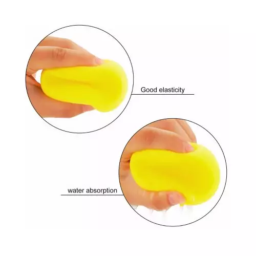 kangaroo-4-pcs-foam-applicator-round-shape-yellow-color-and-reusable-for-car-bike-kitchen-bathroom-walls-windows-more-sponge-4-set