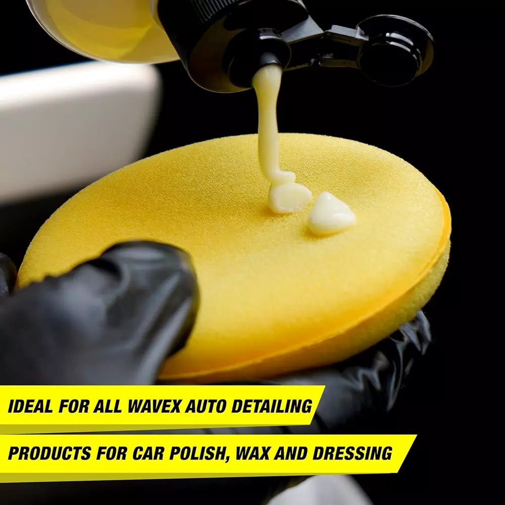 wavex-3-pcs-foam-applicator-sponge-yellow-color-for-waxing-polishing-of-paint-tyre-dashboard-glass-plastic