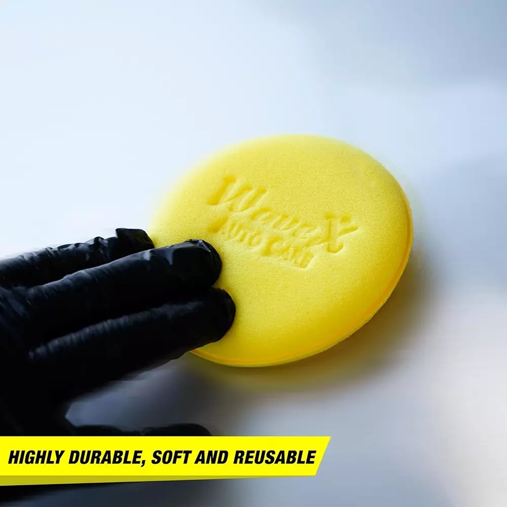 wavex-3-pcs-foam-applicator-sponge-yellow-color-for-waxing-polishing-of-paint-tyre-dashboard-glass-plastic