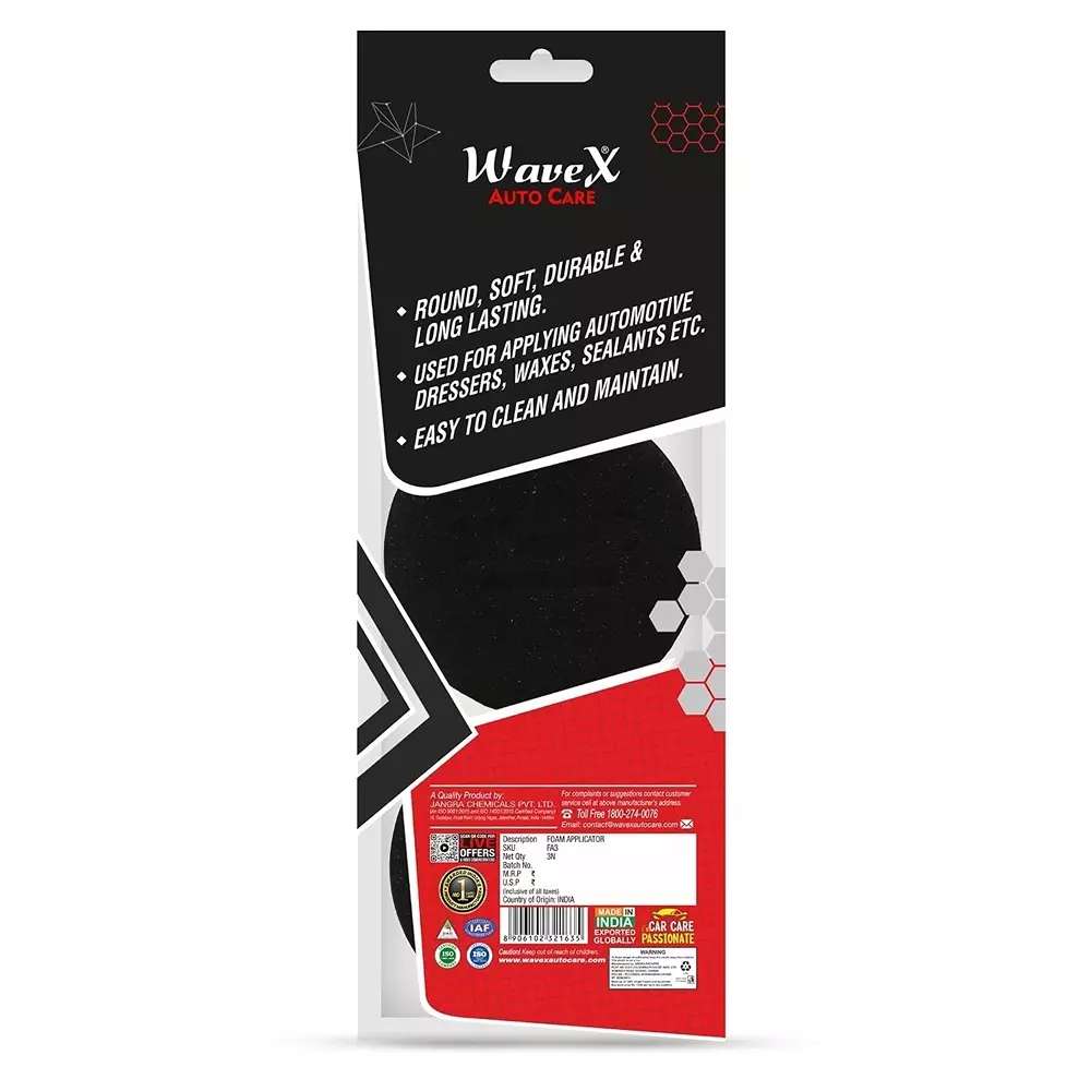 wavex-3-pcs-foam-applicator-sponge-black-color-for-waxing-polishing-of-paint-tyre-dashboard-glass-plastic