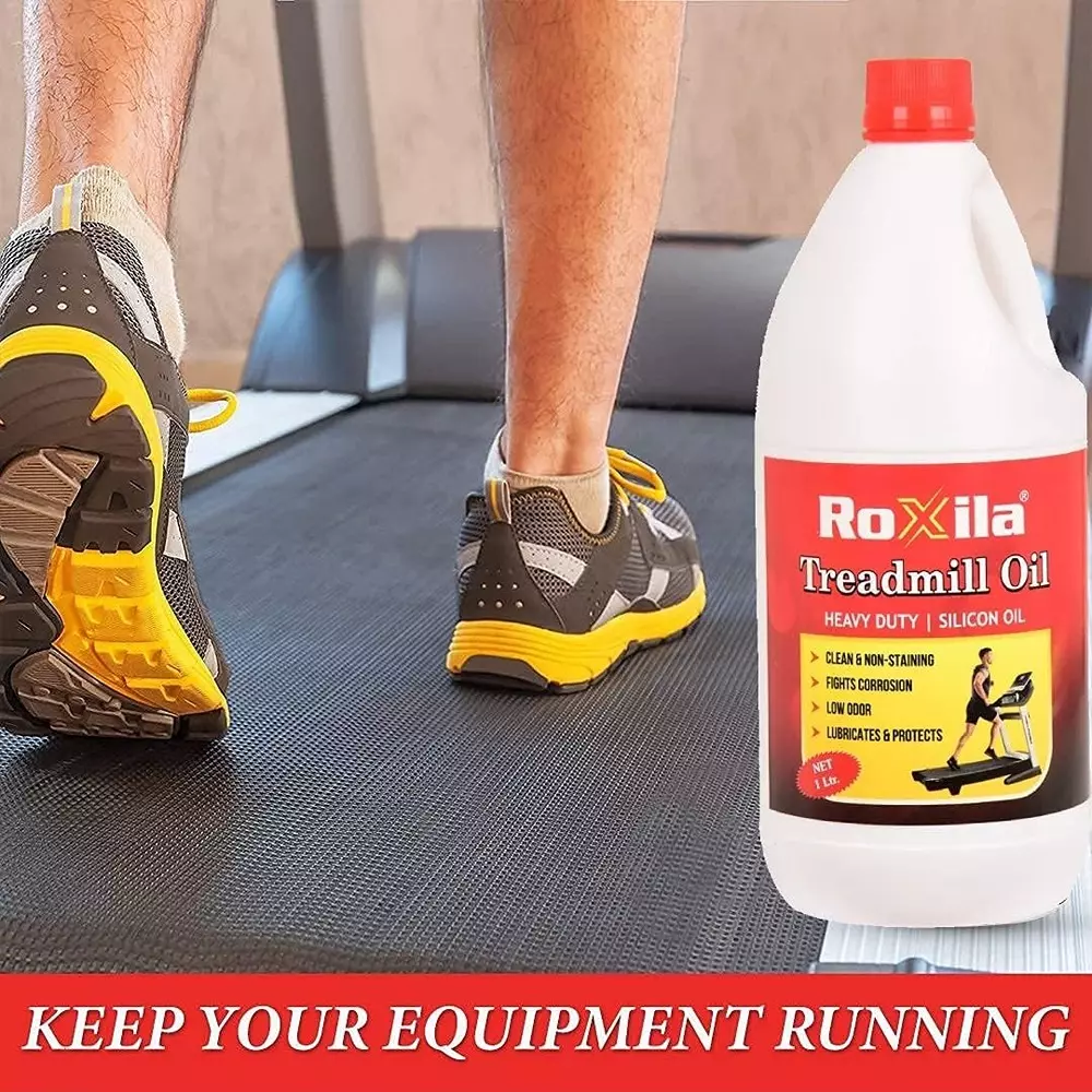 roxila-pure-silicone-treadmill-lubricant-oil-heavy-duty-high-viscosity-with-squeeze-bottle-and-nozzle-1-l-pack-of-5