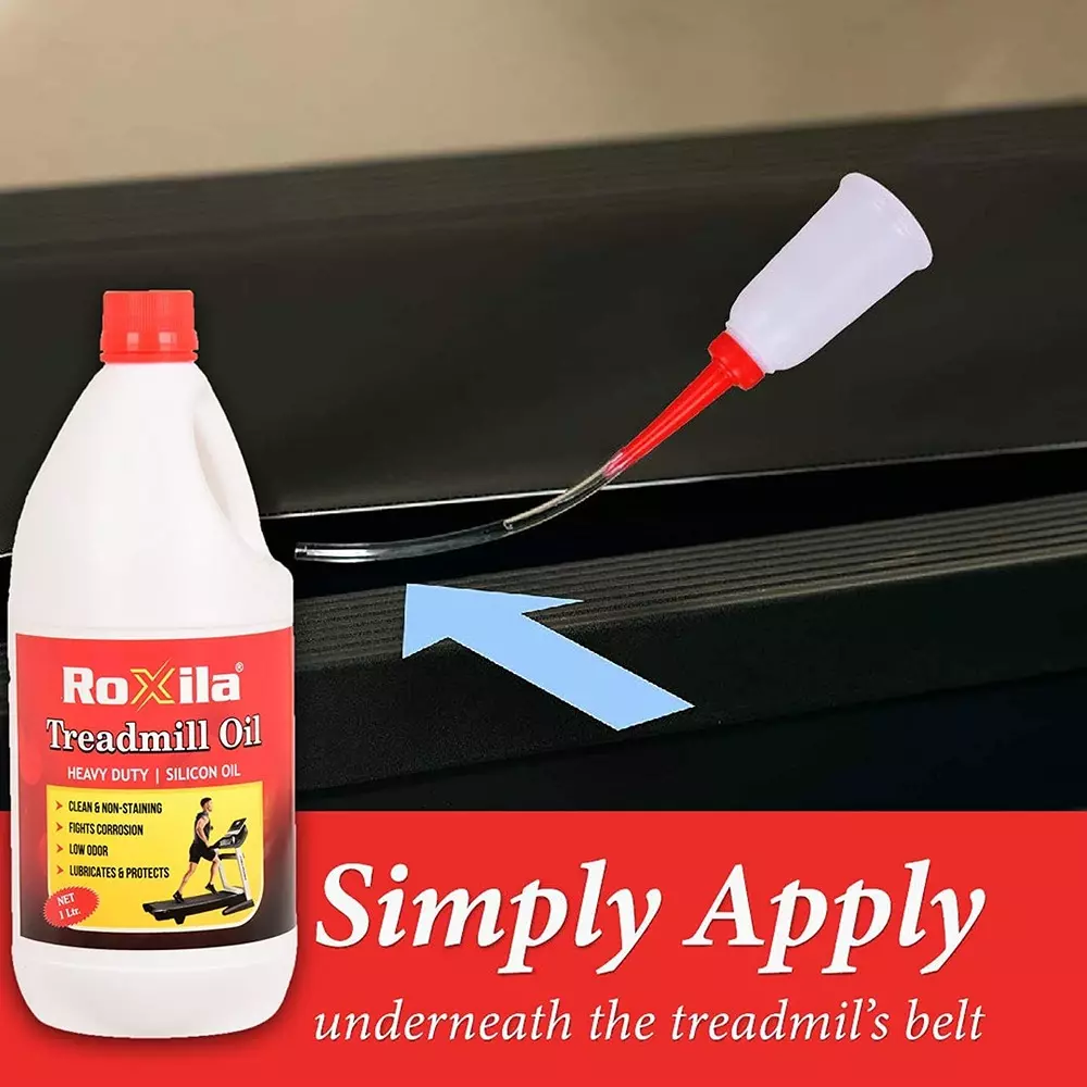 roxila-pure-silicone-treadmill-lubricant-oil-heavy-duty-high-viscosity-with-squeeze-bottle-and-nozzle-1-l-pack-of-5