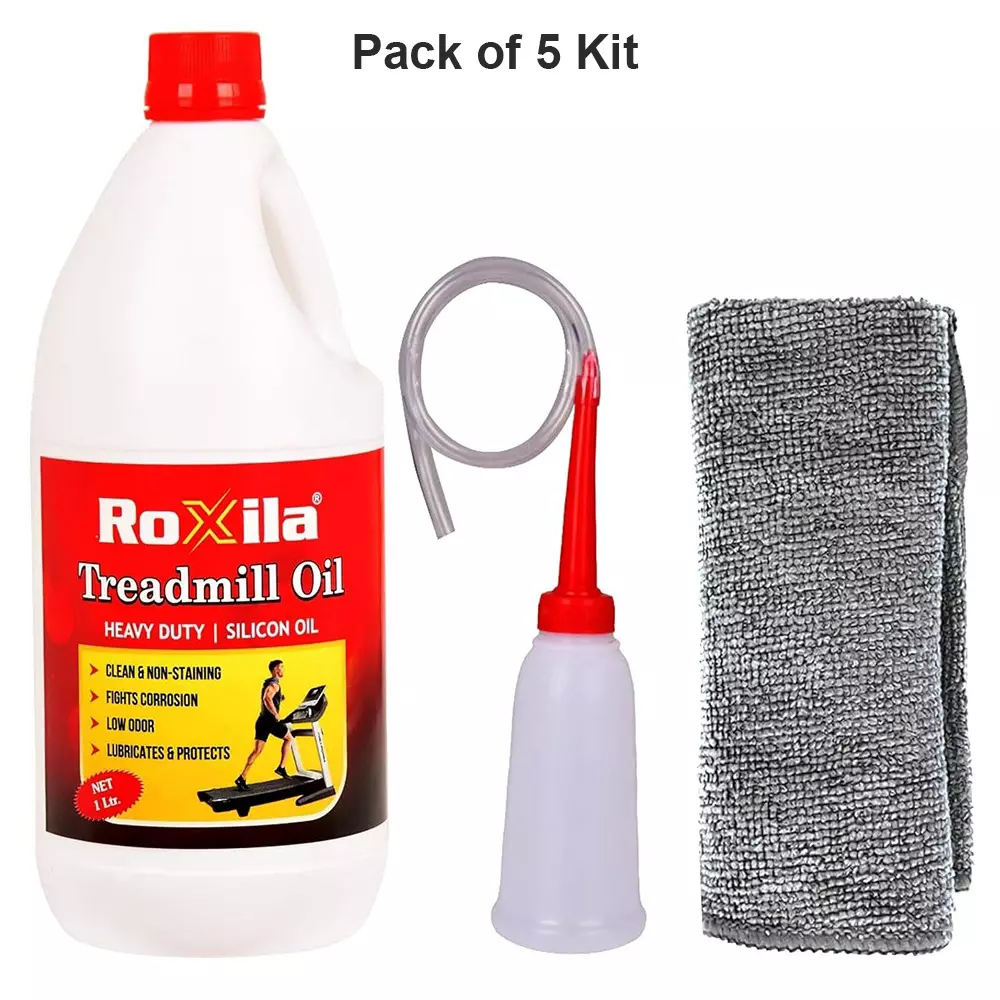 roxila-pure-silicone-treadmill-lubricant-oil-1-l-with-dispenser-microfiber-cloth