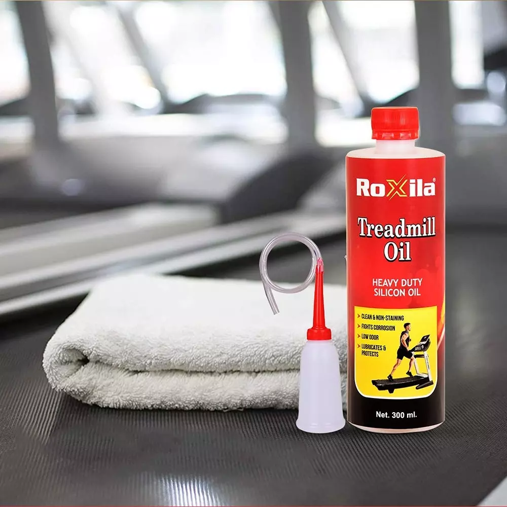 roxila-pure-silicone-treadmill-lubricant-oil-heavy-duty-high-viscosity-with-squeeze-bottle-and-nozzle-300-ml-pack-of-5
