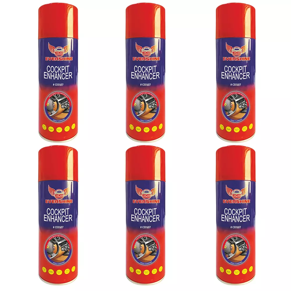 Evershine Cockpit Enhancer 500 ml Spray, CE0107 (Pack of 6)