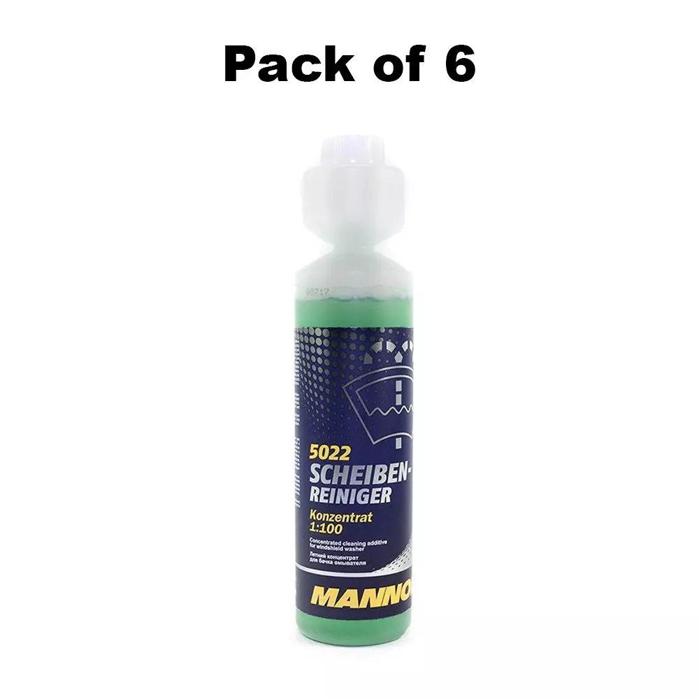 Mannol 5022 Scheiben Reiniger Glass Cleaner 250 ml for Vehicle, 5022 (Pack fo 6)