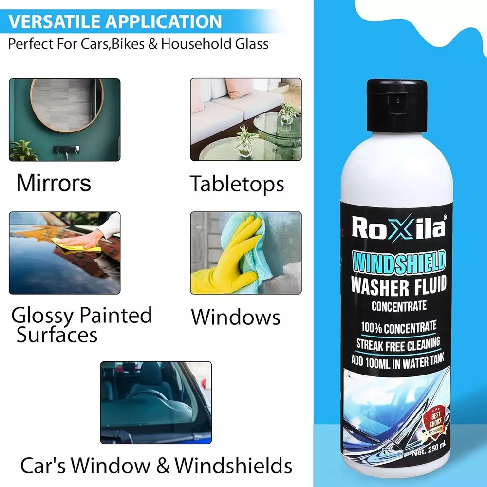 roxila-windshield-washer-fluid-with-microfiber-cloth-unscented-250-ml-bottle-liquid-for-all-purpose-concentrated-multi-purpose-streak-free