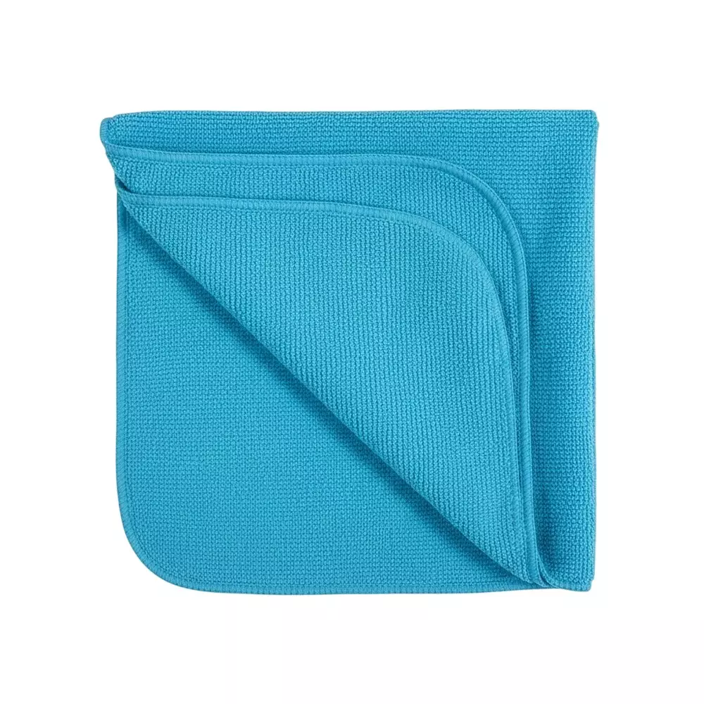 Motosol Microfiber Plush Towel Interior Scratch-Free Edges 40x40 cm, Sky Blue