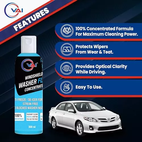 VAI Windshield Washer Fluid 300 ml Bottle for Cars