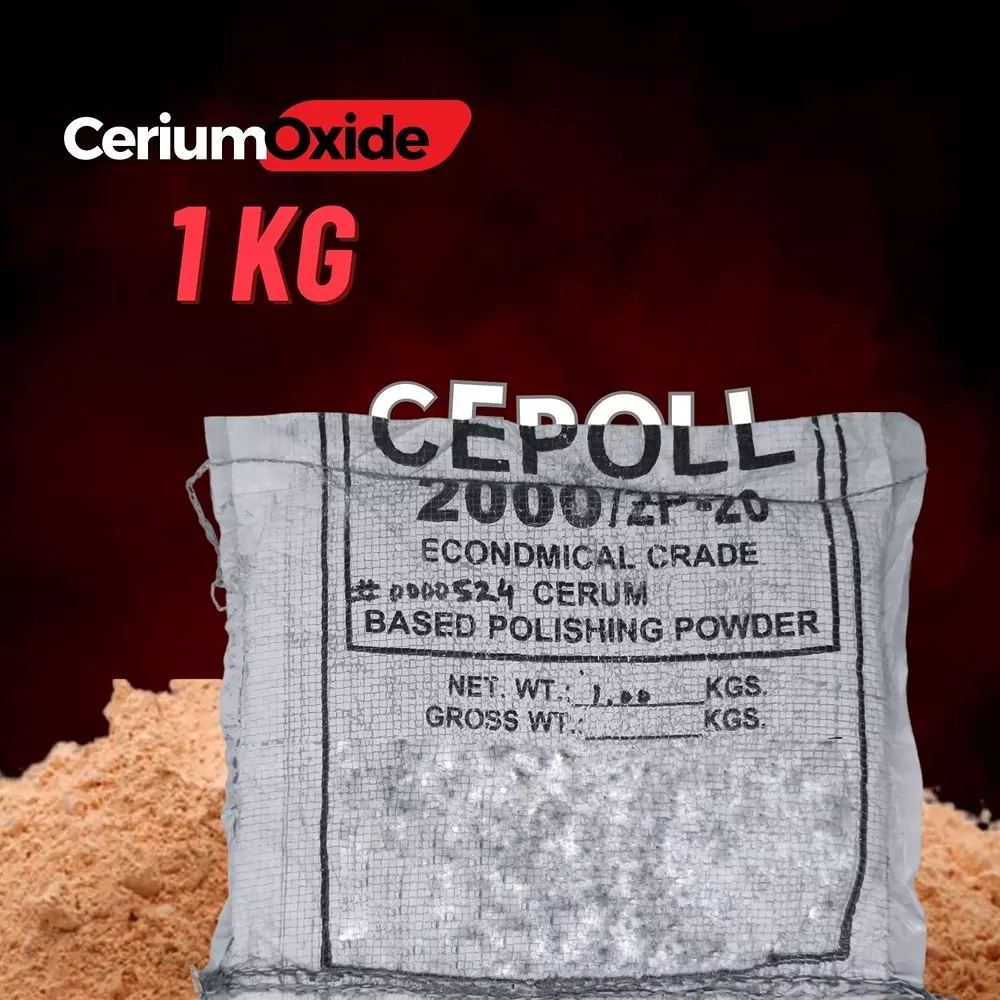 EXCEL IMPEX Econdmical Crade Cerium Oxide Glass Polishing Powder & Scratch Remover 1 Kg