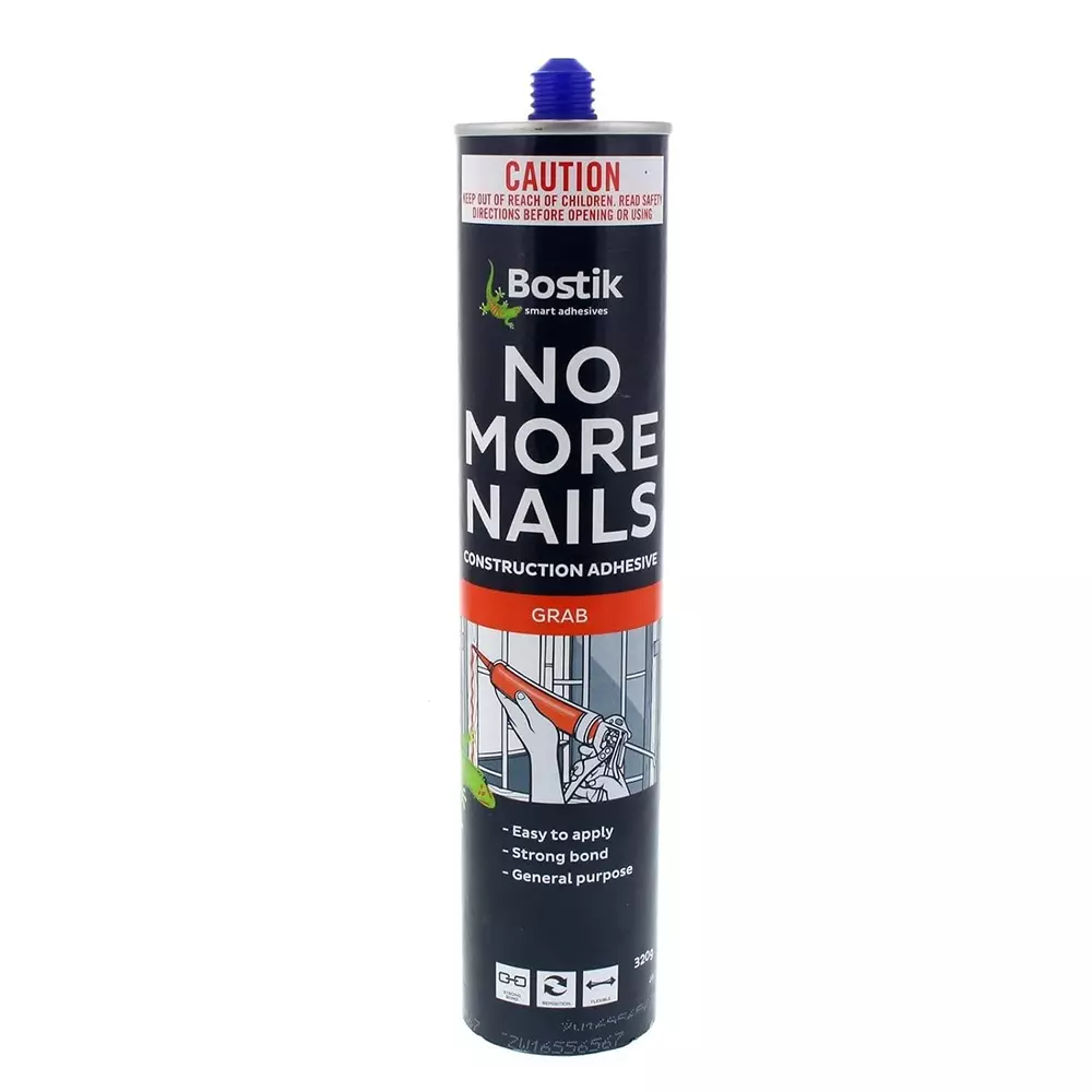 Bostik 320 g Construction Heavy Duty Adhesive No More Nails for Concrete, Metal