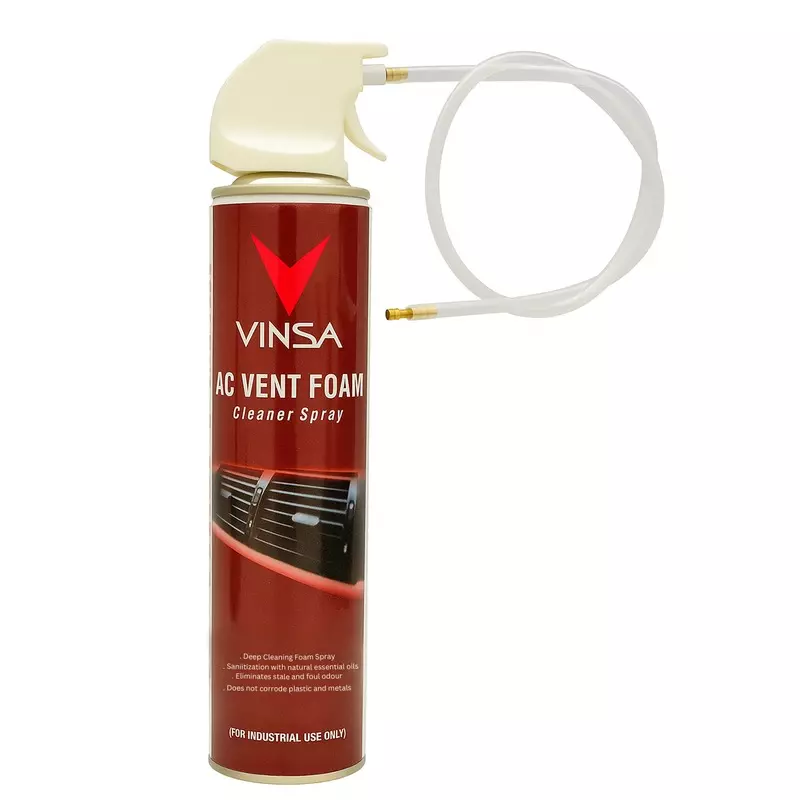 VINSA AC Vent Foam Cleaner Spray 350 ml for All Vehicle AC Systems