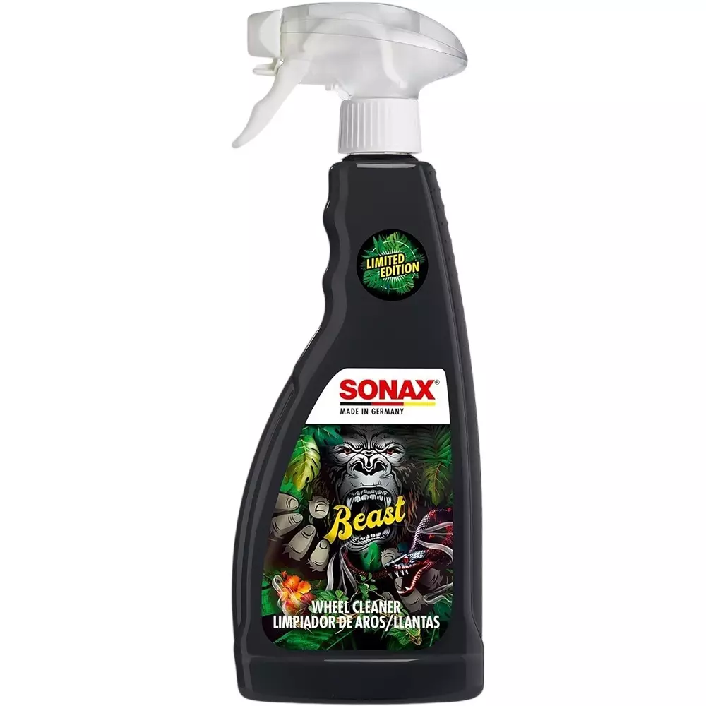 SONAX Beast Wheel Cleaner Limited Edition 500 ml with Color-Changing Formula (Article No. 04332000)