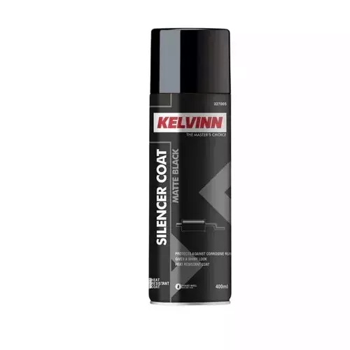 KELVINN Silencer Coating Matte Black Heat-Resistant Anti-Corrosive 400 ml (Pack of 5)