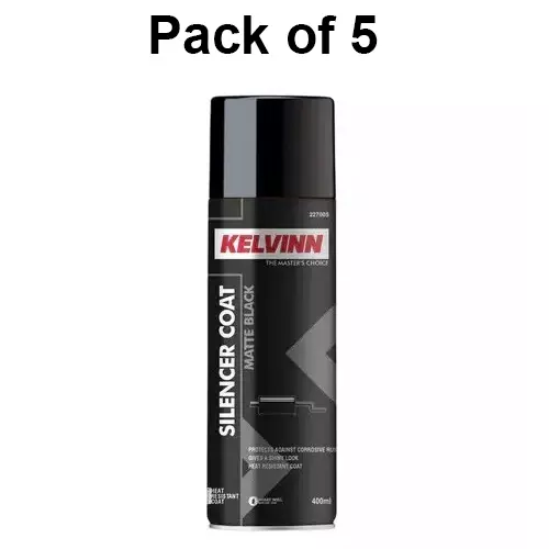 kelvinn-silencer-coating-matte-black-heat-resistant-anti-corrosive-400-ml-pack-of-5