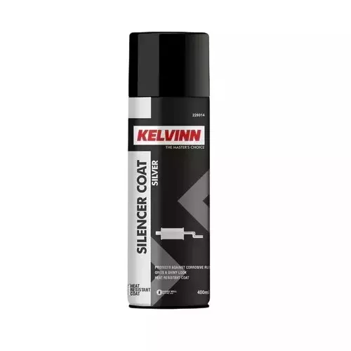 KELVINN Silencer Coating Silver Heat-Resistant Anti-Corrosive 400 ml (Pack of 5)