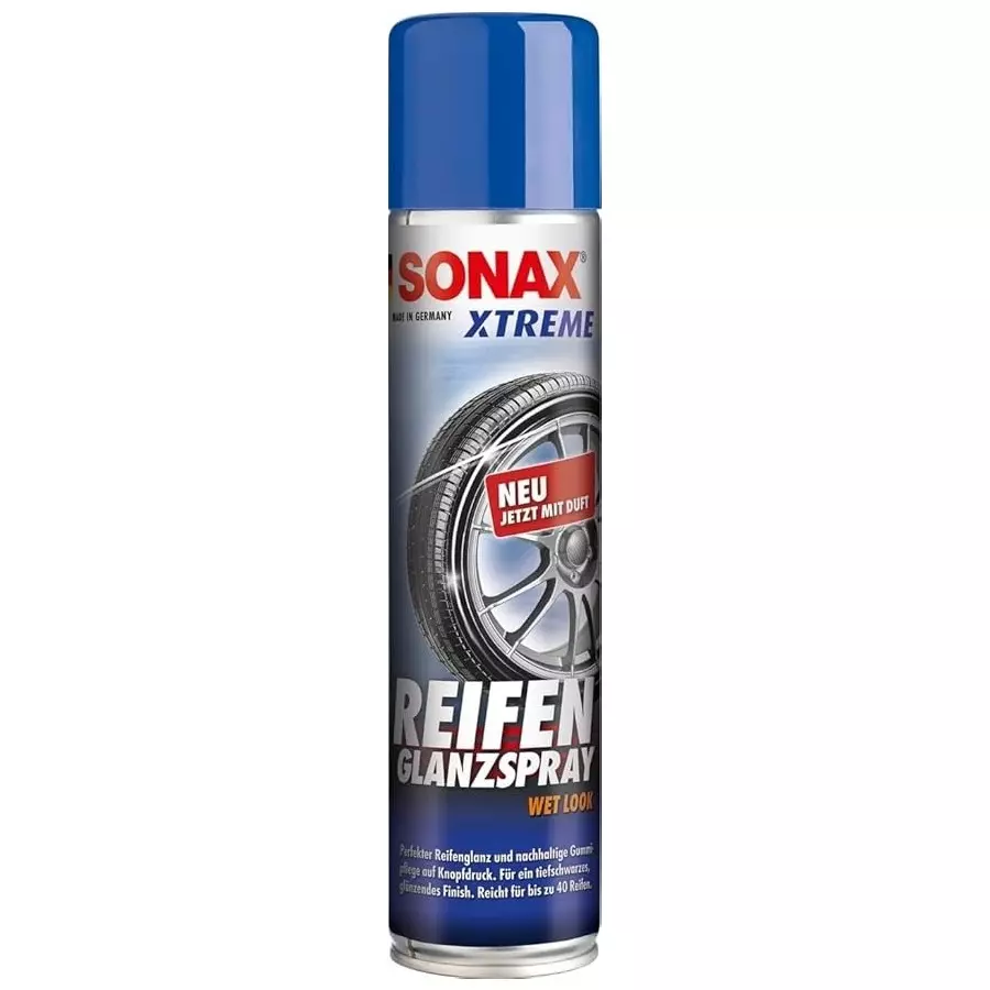 SONAX Xtreme Tyre Gloss Spray 400 ml for Perfect Clean & Shine for Tyres, L2-VDRI-RQY8