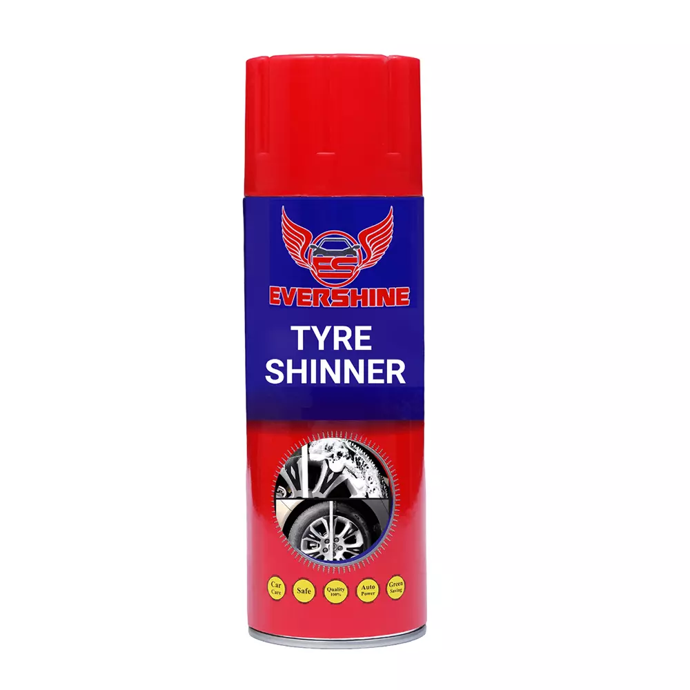 Evershine Tyre Shiner 500 ml Active Foam on Spray, TS0103 (Pack of 6)