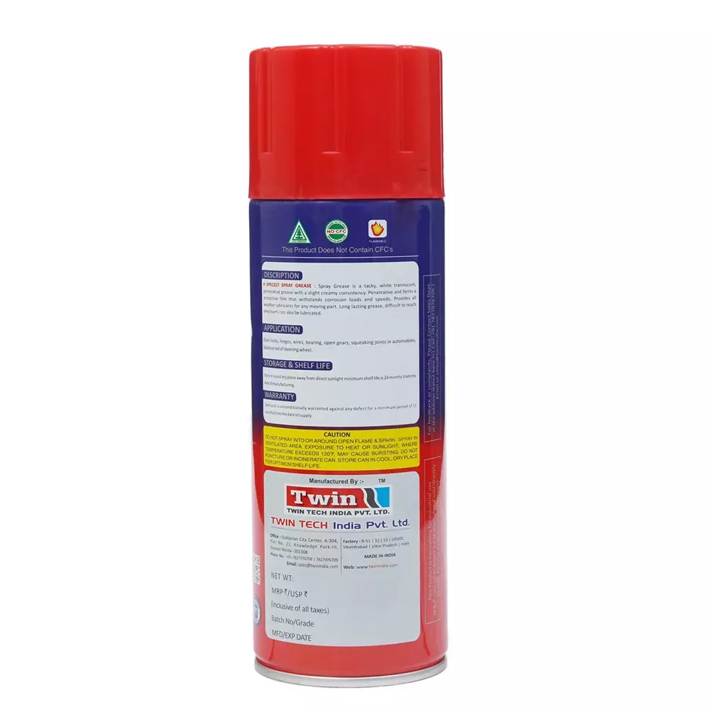 Evershine Spray Grease 500 ml Lithium-Based, SP0127 (Pack of 6)