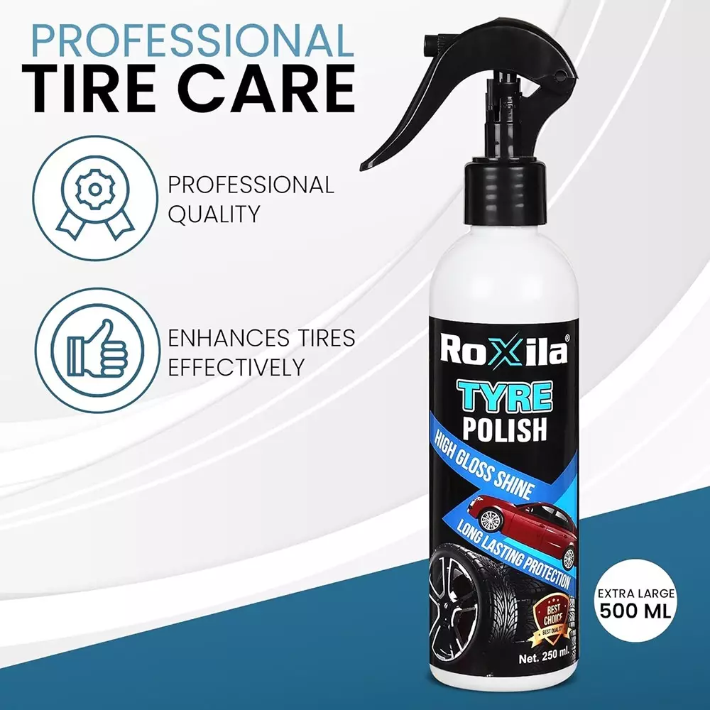 roxila-quick-dry-tyre-polish-with-microfiber-cloth-unscented-silicone-emulsion-250-ml-bottle-liquid-for-non-greasy-shining-polishing-car-bike