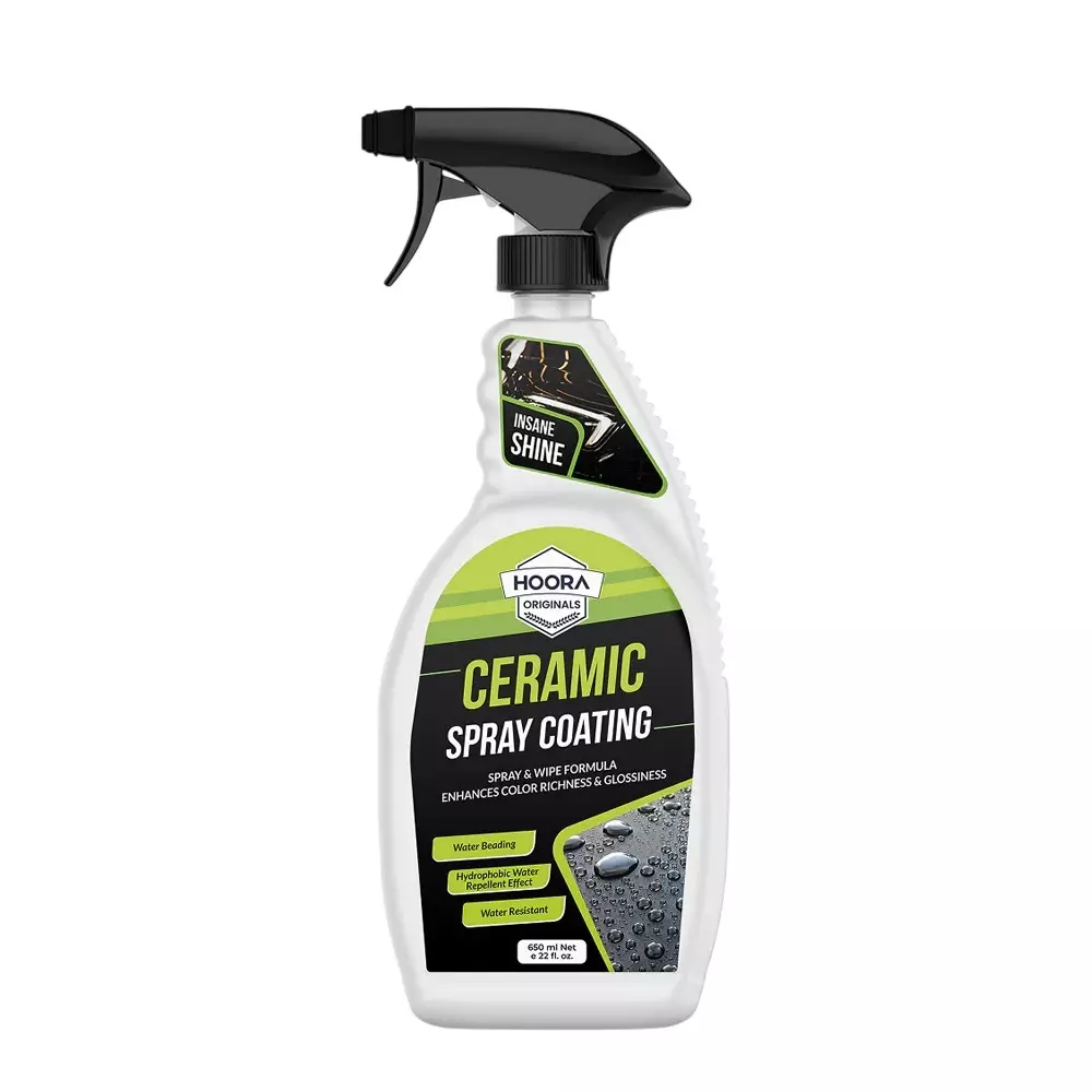 HOORA 650 ml Ceramic Spray Hybrid SiO₂ Technology Liquid Ceramic Coating for Cars and Bikes