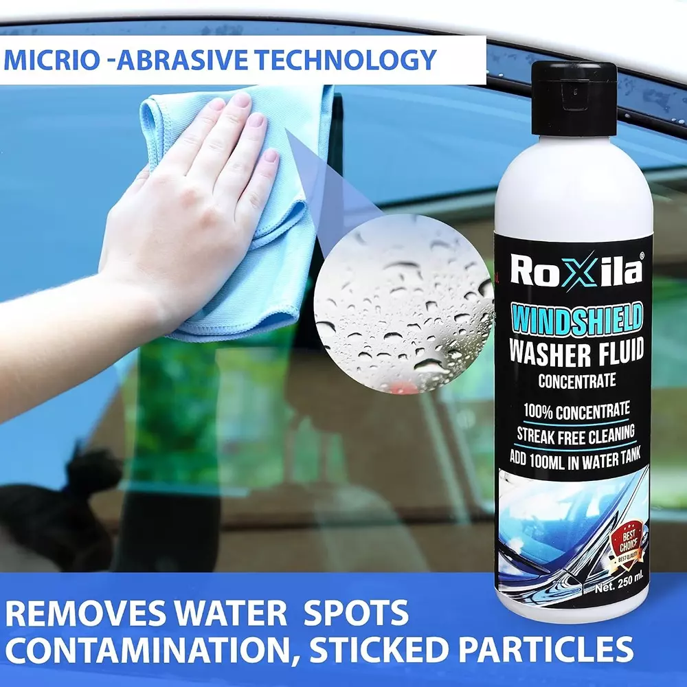 roxila-windshield-washer-fluid-for-car-250-ml-with-microfiber-cloth